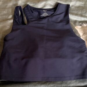 Aqua Deep Blue Sleeveless Top